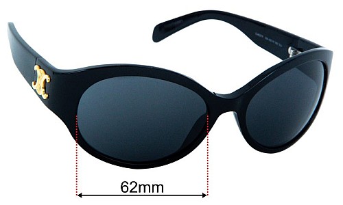 Celine Triomphe CL 40271I Replacement Lenses 62mm wide 