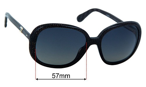 Chanel 5244 Replacement Lenses 57mm wide 
