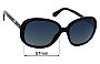 Sunglass Fix Ersatzgläser für Chanel 5244 - 57mm Wide 