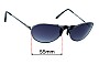 Sunglass Fix Replacement Lenses for Gargoyles Helios - 55mm Wide 
