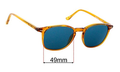 Italia Independent 5704 Replacement Lenses 49mm wide 