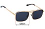 Sunglass Fix Replacement Lenses for Louis Vuitton  6142 - 58mm Wide 