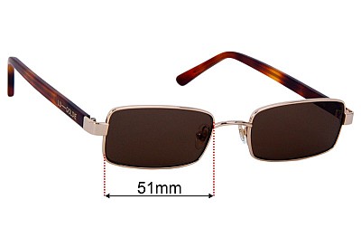 Lu Goldie Nina Replacement Lenses 51mm wide 