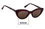 Sunglass Fix Verres de Remplacement pour Ochre Lane Isla Cocoa - 51mm Wide 