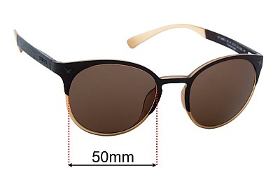 Police Game 6 SPL 162 Replacement Lenses 50mm wide 