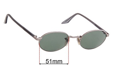 Ray-Ban B&L W2319 Replacement Lenses 51mm wide 