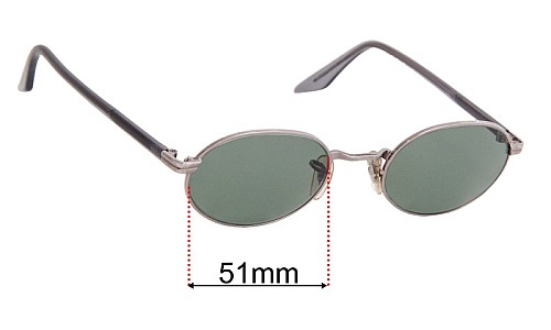 Ray-Ban B&L W2319 Lentes de Repuesto 51mm wide 