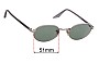 Sunglass Fix Lentes de Repuesto para Ray-Ban B&L W2319 - 51mm Wide 