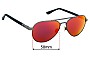 Sunglass Fix Verres de Remplacement pour Revo Raconteur II RE1146 - 58mm Wide 