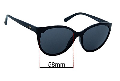 Valentino V607S Replacement Lenses 58mm wide 