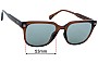 Sunglass Fix Lentes de Repuesto para WMP Eyewear Woods - 53mm Wide 