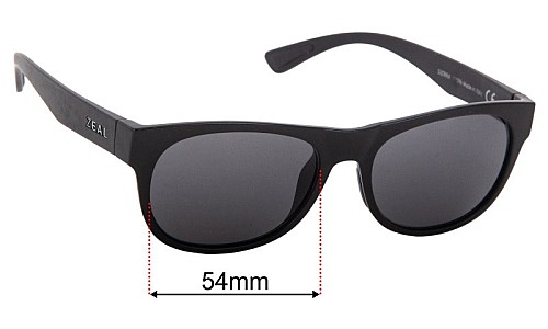 Sunglass Fix Replacement Lenses Zeal Sierra - 54mm Wide 