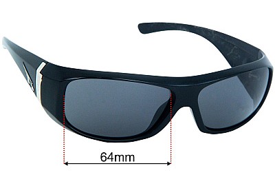 Arnette Bluster AN4116 Verres de Remplacement 64mm wide 