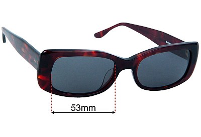 Bailey Nelson  Tai Verres de Remplacement 53mm wide 