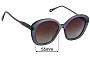 Sunglass Fix Verres de Remplacement pour Chloe CH 0081S - 55mm Wide 