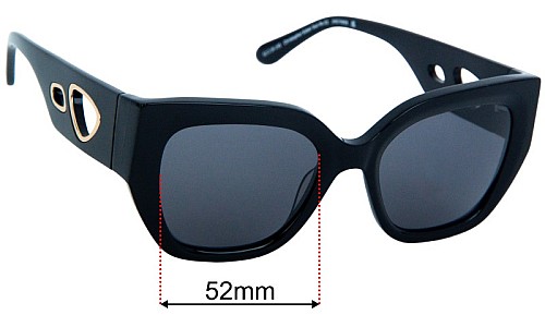 Christopher Esber Sun Rx 02 Replacement Lenses 52mm wide 