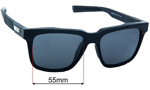 Costa Del Mar Pescador Replacement Lenses 55mm wide 
