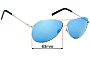 Sunglass Fix Ersatzgläser für Del Sol Solize - 63mm Wide 