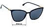 Sunglass Fix Ersatzgläser für Fendi FF 0433/G/S - 65mm Wide 