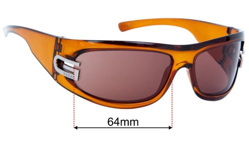 Gucci GG1518/S Lentes de Repuesto 64mm wide 