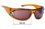 Sunglass Fix Lentes de Repuesto para Gucci GG1518/S - 64mm Wide 