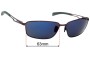 Sunglass Fix Lentes de Repuesto para Mangrove Jacks Keel - 63mm Wide 