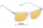 Sunglass Fix Ersatzgläser für Meetsun Clear - 53mm Wide 