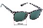Sunglass Fix Replacement Lenses for Meetsun Grey Leopard - 54mm Wide 