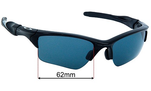 Oakley Half Jacket 2.0 XL OO9154 Replacement Lenses 62mm wide 