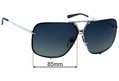 Porsche P 8928 Lentes de Repuesto 65mm wide 
