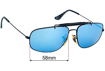 Ray-Ban B&L W1700 Explorer Driving Verres de Remplacement 58mm wide 