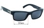Sunglass Fix Ersatzgläser für Von Zipper Fulton - 57mm Wide 