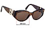 Sunglass Fix Replacement Lenses for Yves Saint Laurent Y737 - 54mm Wide 