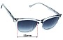 Sunglass Fix Lentes de Repuesto para Bonia BE60314S - 55mm Wide 