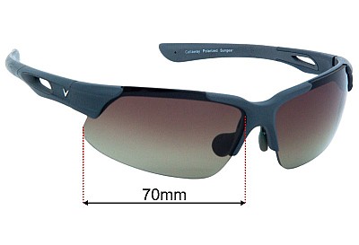 Callaway Golf Eyewear C80027 Lentes de Repuesto 70mm wide 