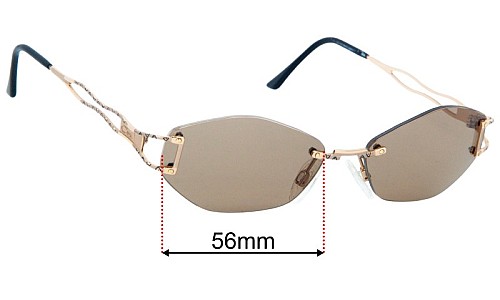 Cazal Mod 146 Replacement Lenses 56mm wide 