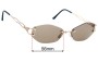 Sunglass Fix Replacement Lenses for Cazal Mod 146 - 56mm Wide 