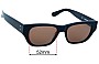 Sunglass Fix Lentes de Repuesto para Chutts Nico - 52mm Wide 