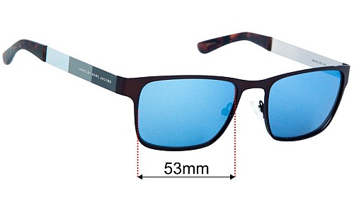 Marc by Marc Jacobs MMJ 595 Replacement Lenses 53mm wide 