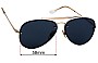 Sunglass Fix Lentes de Repuesto para Ray-Ban RB3584-N Blaze Aviator - 58mm Wide 