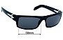 Sunglass Fix Replacement Lenses for Sutro Eyewear Metallica Hetfield - 58mm Wide 