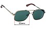 Sunglass Fix Replacement Lenses for Caddis Metamodernist Scout - 55mm Wide 