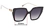 Sunglass Fix Verres de Remplacement pour Fendi FE 40012U - 55mm Wide 