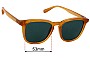 Sunglass Fix Ersatzgläser für Local Supply Syd 2 - 53mm Wide 