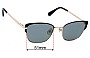 Sunglass Fix Verres de Remplacement pour Longchamp LO2108 - 51mm Wide 