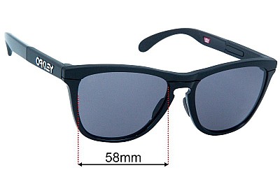 Oakley Frogskins XL OO9503 Replacement Lenses 58mm wide 