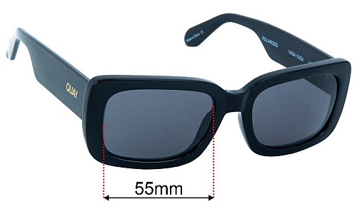 Quay Yada Yada Replacement Lenses 55mm wide 