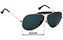 Sunglass Fix Ersatzgläser für Ray-Ban RB3138 Shooter - 62mm Wide 