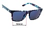Sunglass Fix Lentes de Repuesto para Blenders Romeo - 55mm Wide 