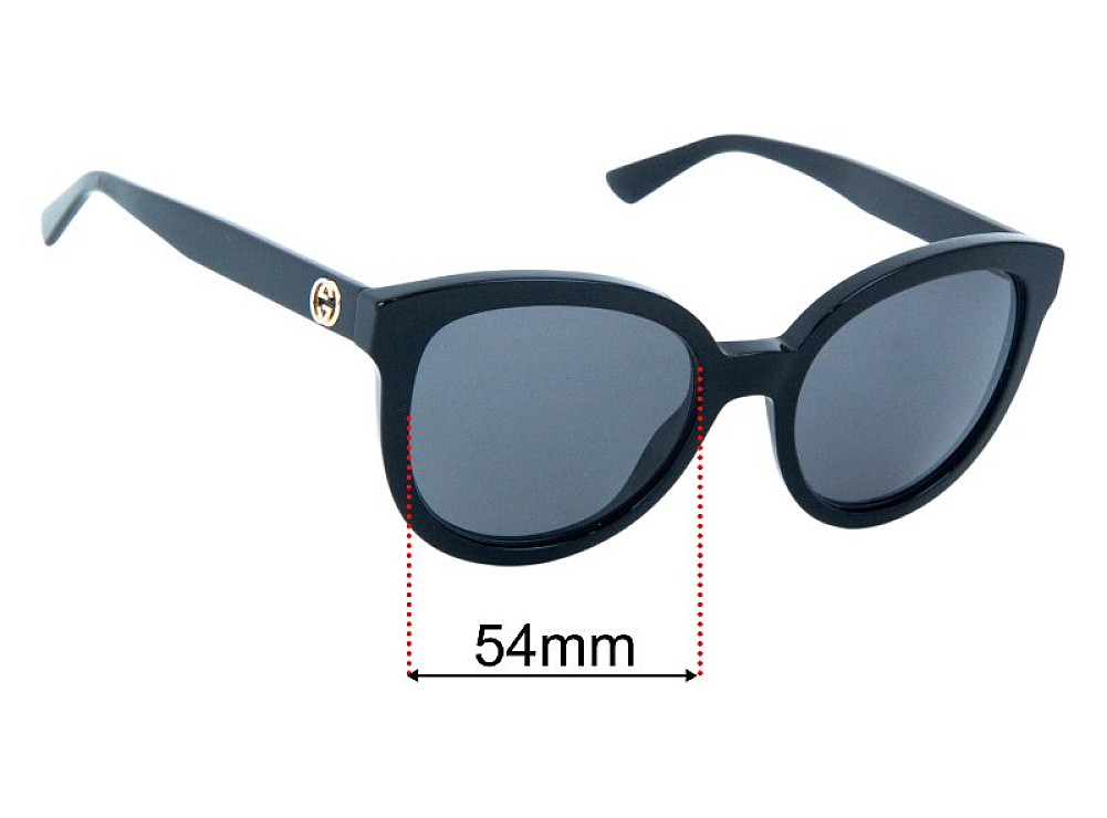 Sunglass Fix Replacement Lenses for Gucci GG1315S - 54mm Wide Sunglass Fix Replacement Lenses for Gucci GG1315S - 54mm Wide